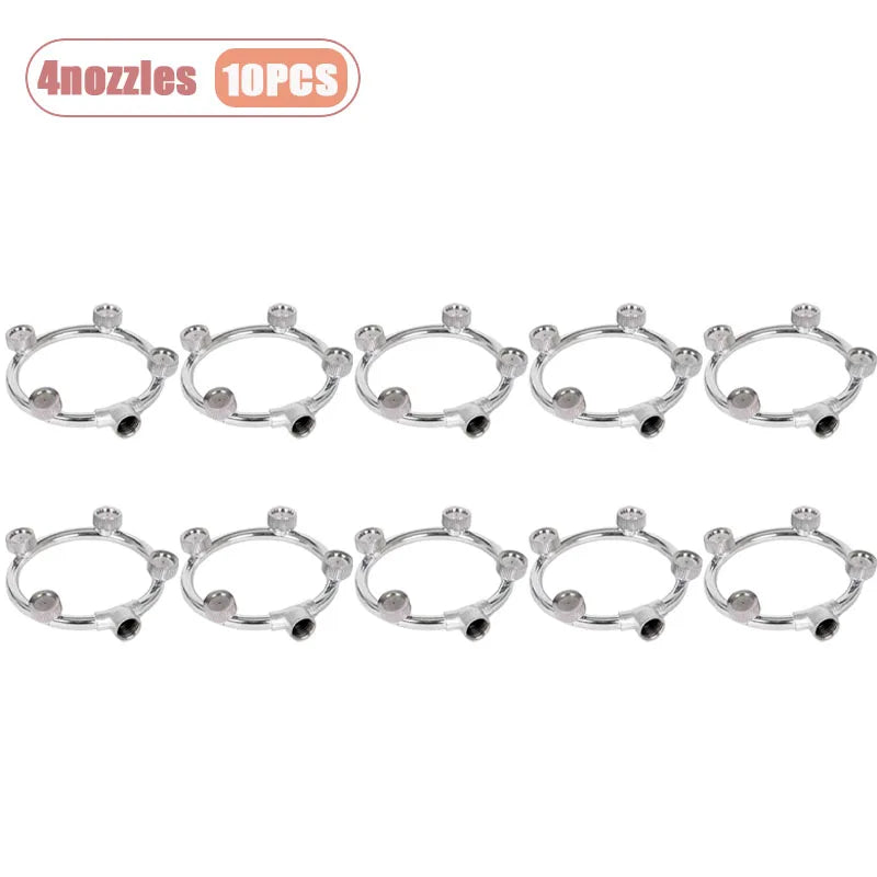 1-10PCS High Pressure Multi Head Spray Nozzle Ultra Fine Atomization Tip for Agricultural Pesticide Sprayer Farm Garden Orchard Oasis Select 4nozzles-10PCS