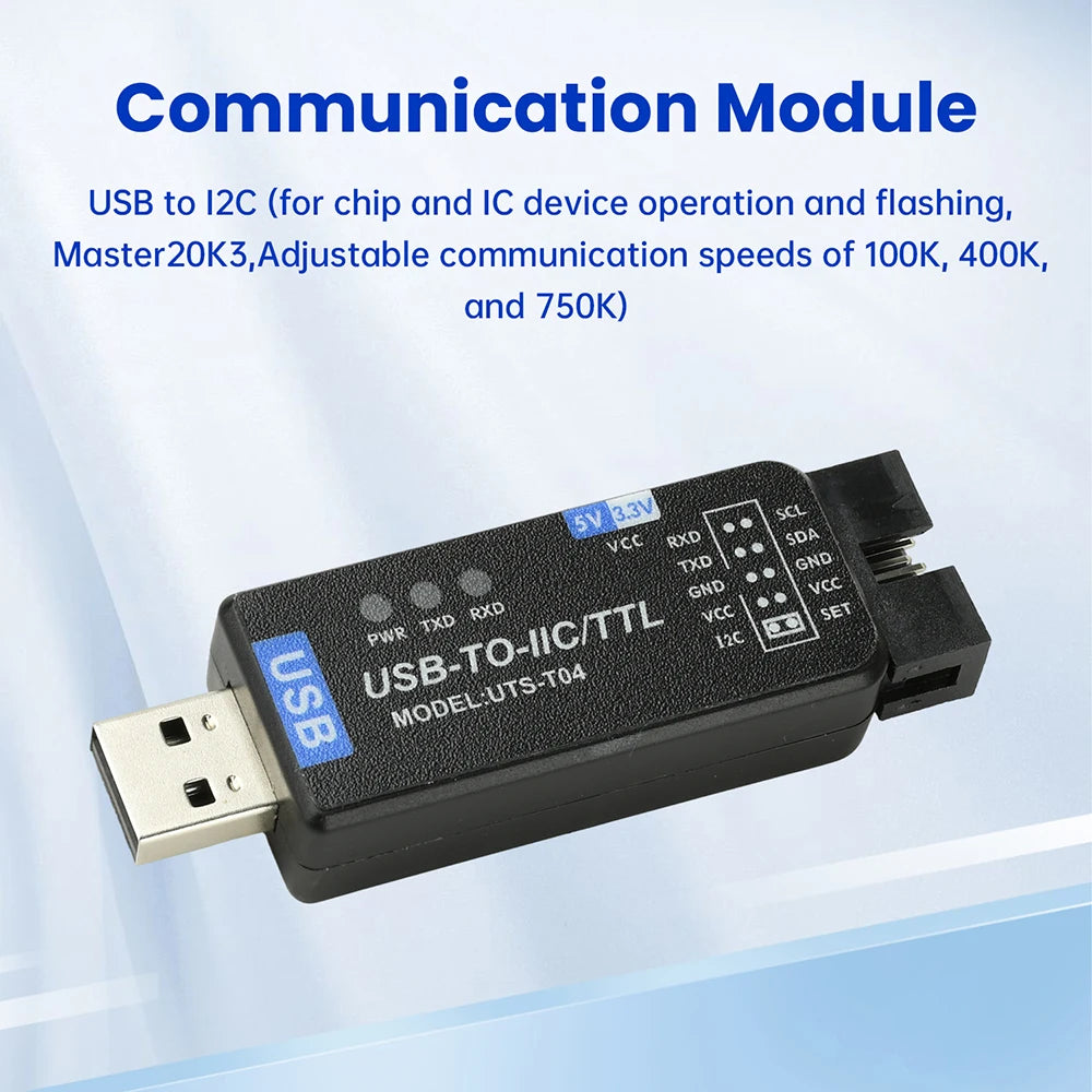 USB to IC2 IIC/TTL Serial Port Uart 2-In-1 Communication Module Ch341T Serial Port Flashing Downloader Oasis Select