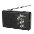 SW/AM/FM Battery Operated Telescopic Antenna Digital Radio Built-in Speaker Portable Mini Radio for Indoor Outdoor Emergency Use Oasis Select Black