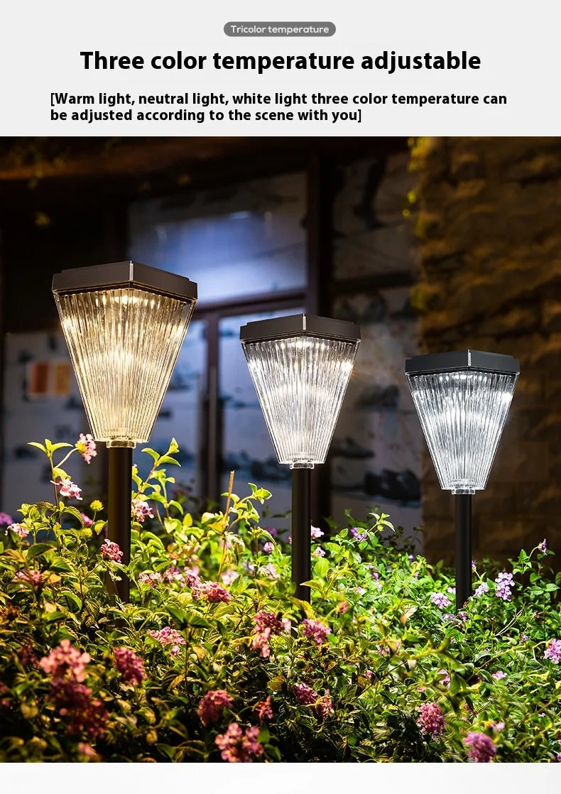 Solar Lamps for Home Garden, Villa and Yard Atmosphere Lighting, High-brightness Outdoor Garden Lamps Oasis Select