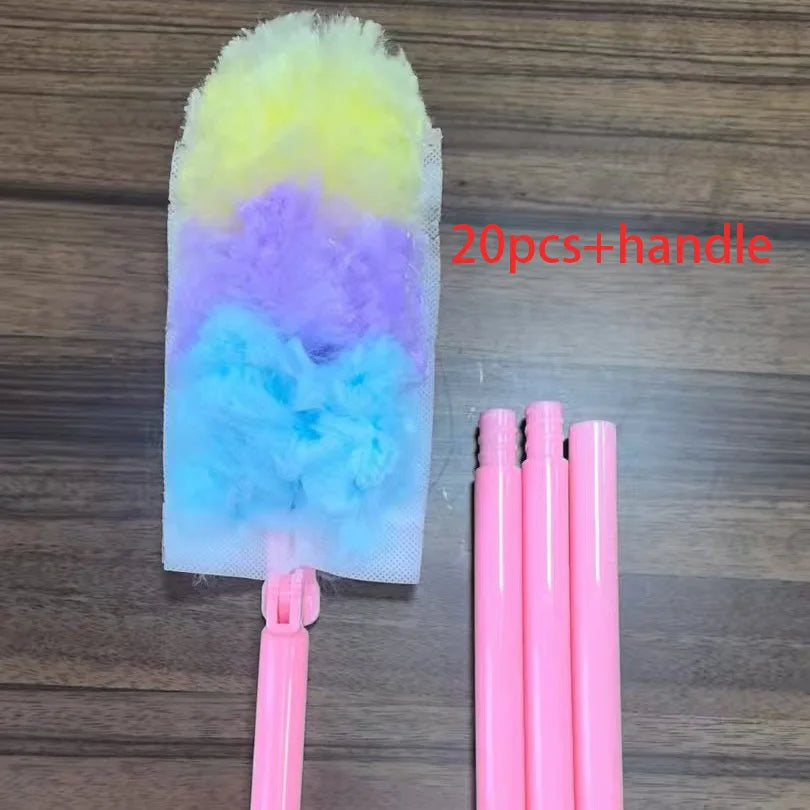 10-Pc Electrostatic Duster Set with Telescopic Handle Electrostatic Duster Set Oasis Select 20pcs handle