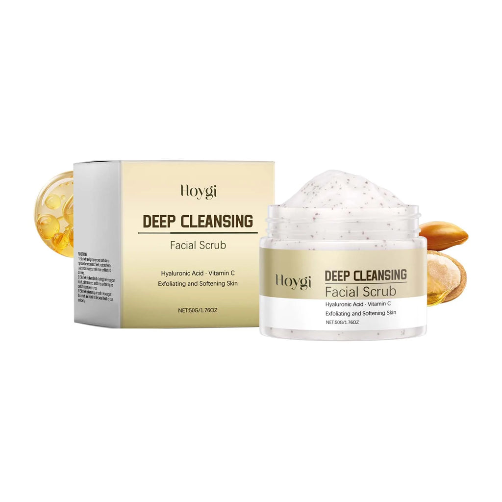 Deep Cleansing Facial Scrub Exfoliating Facial Cleansing & Pore Refining Removal Dead Skin Oil Control Smooth Hydrated Skin Oasis Select 50g Boxed
