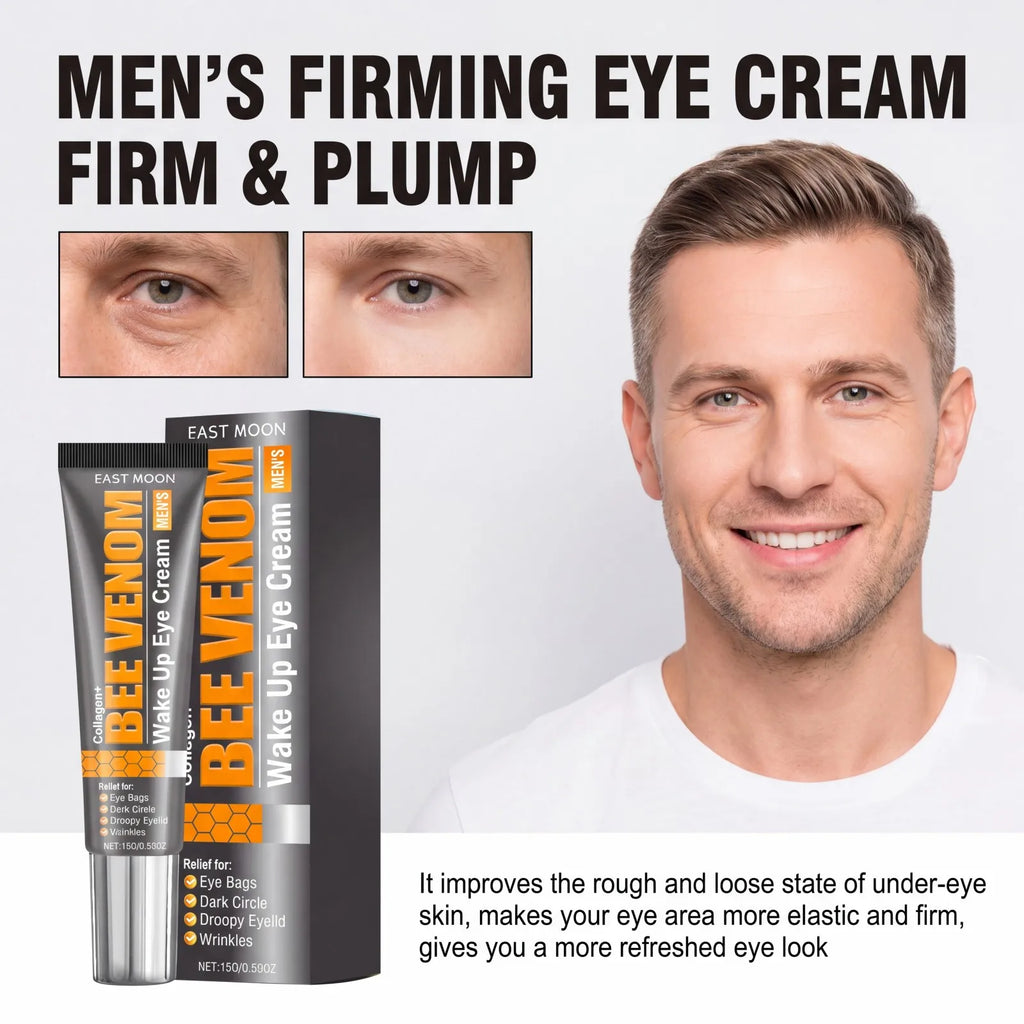 Men's Firming Eye Cream Collagen Eye Cream Dark Circles Fine Lines Hydrating Firming Under Eye Care Eye Bags Puffiness Gentle Oasis Select