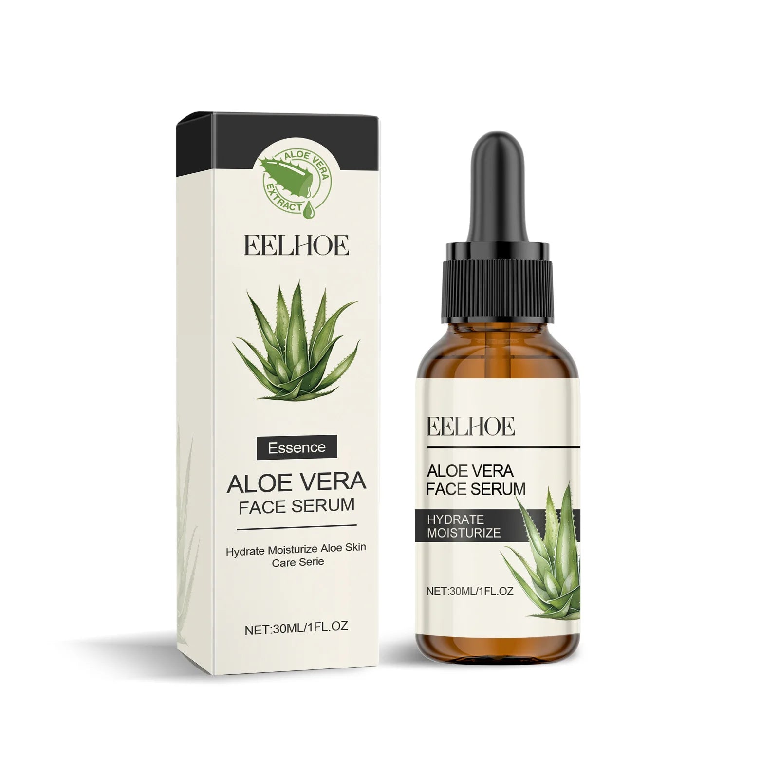 EELHOE Aloe Skin Care Kit – Hyaluronic Acid Face Moisturizer Skin Care Kit Oasis Select face serum