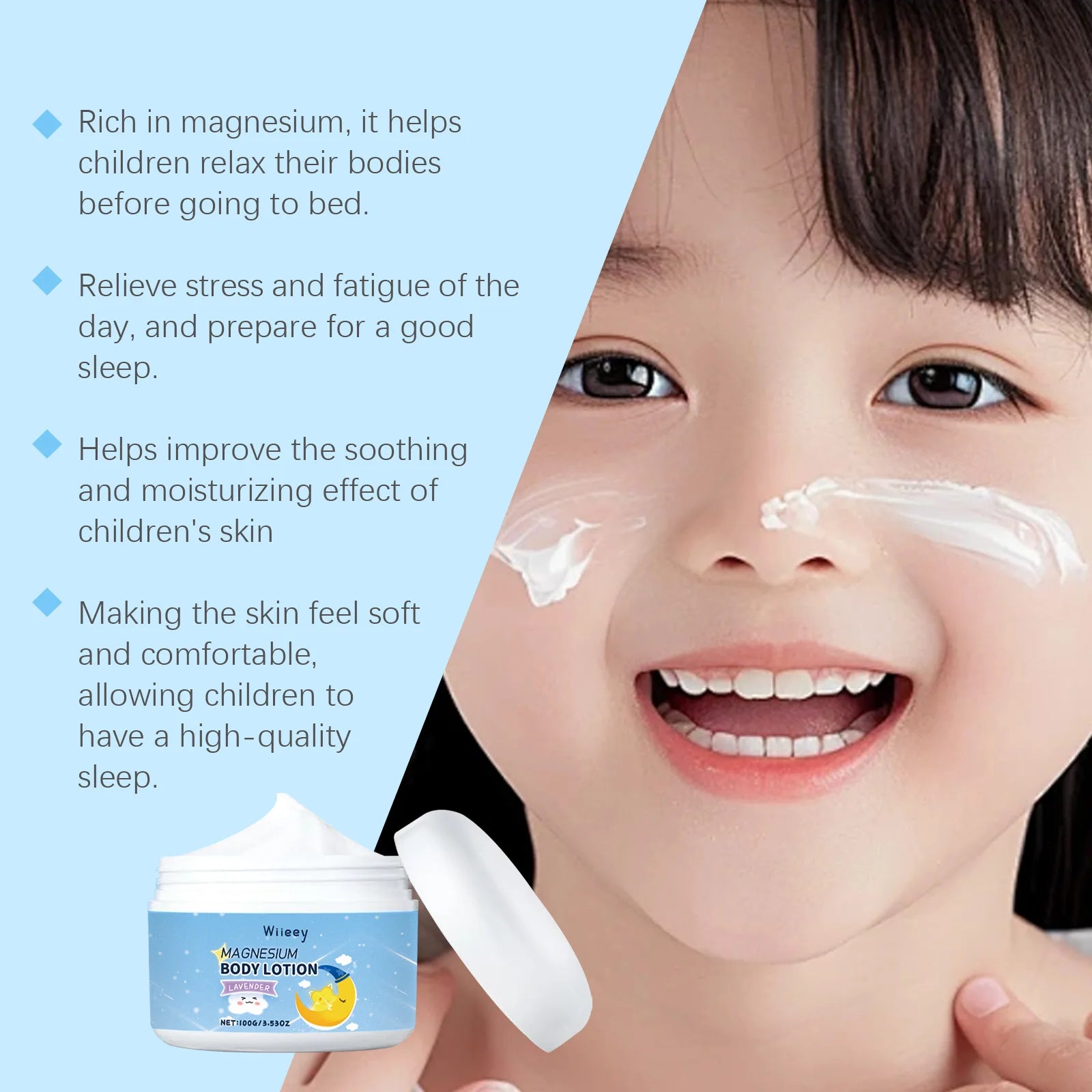 Wiieey Kids Lavender Magnesium Balm – Calming Moisturizing Lotion