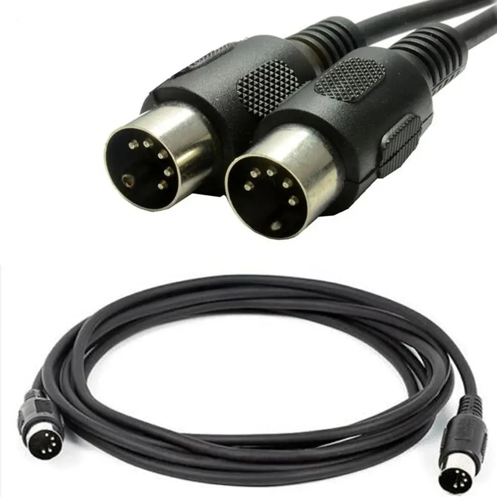 MIDI DIN 5PIN Male to Male Cable MIDI 5 Pin DIN Plug to 5 Pin DIN Audio Extension Male Cable din-5pin M/M Cable Adapter Oasis Select