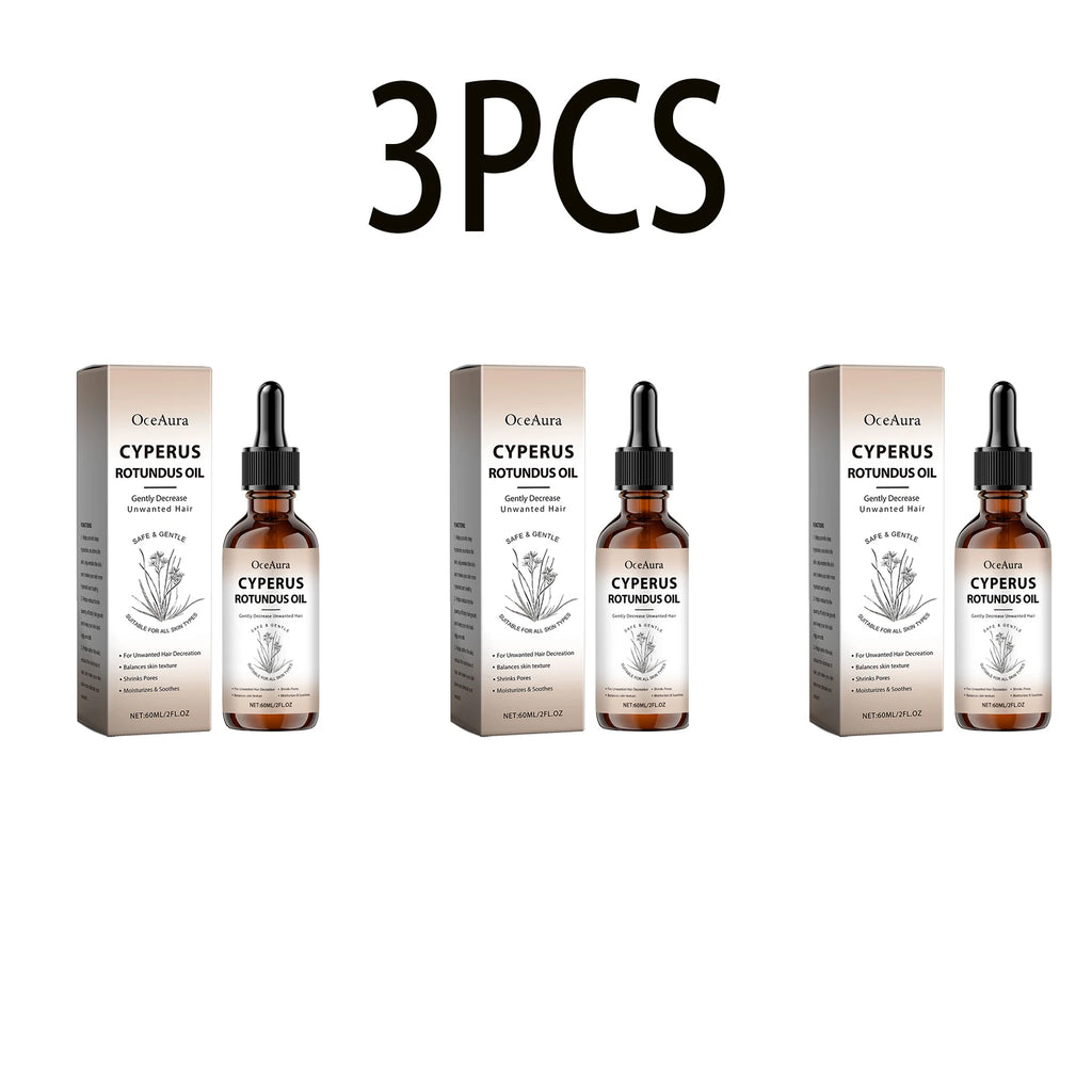 Body Hair Removal Oil for Hair Removal Essence Reduce Armpit Arms Body Hair Inhibitor Shrink Pores Smooth Skin Care Serum Oasis Select 60mlx3boxed