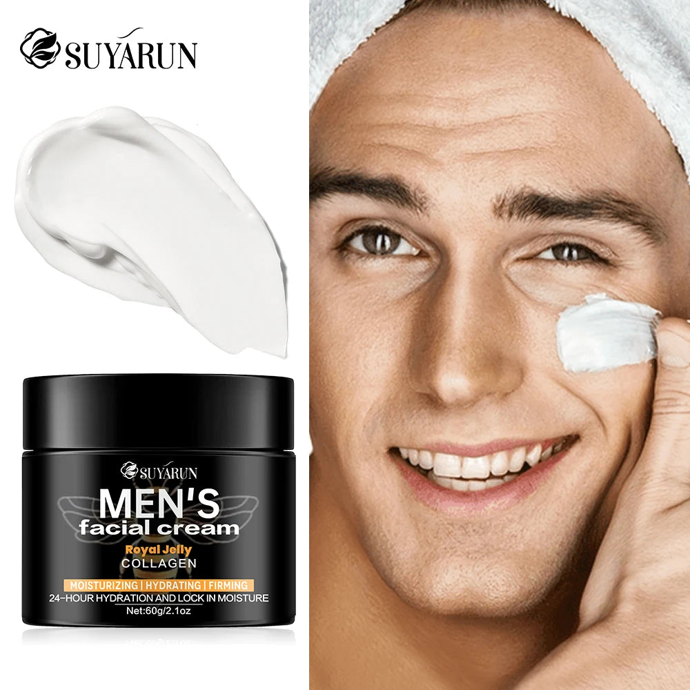 SUYARUN Royal Jelly Collagen Cream – Men's Anti-Aging Moisturizer