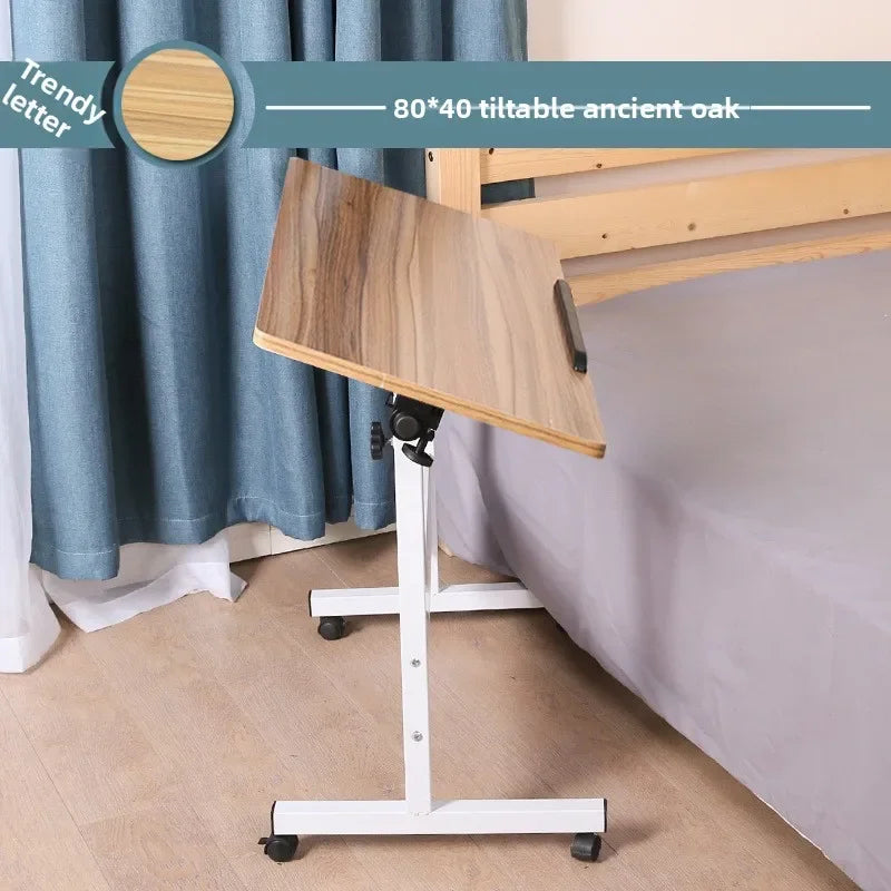 Computer desk Lazy table Desktop household bed Desk Simple small table Simple folding table Removable bedside table Durable Oasis Select Oak 80x40