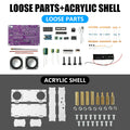 87.5-108MHz Dual-Channel FM Radio Electronic DIY Kit - Digital Display Soldering Project with Type-C Interface for Audio Learnin Oasis Select With Case