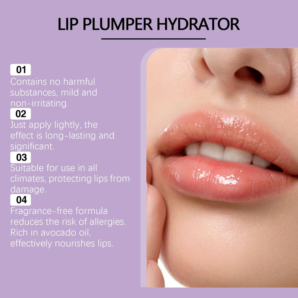 Eelhoe Lip Plumper Gloss Serum – Hydrating & Anti-Wrinkle Lip Plumper Gloss Oasis Select