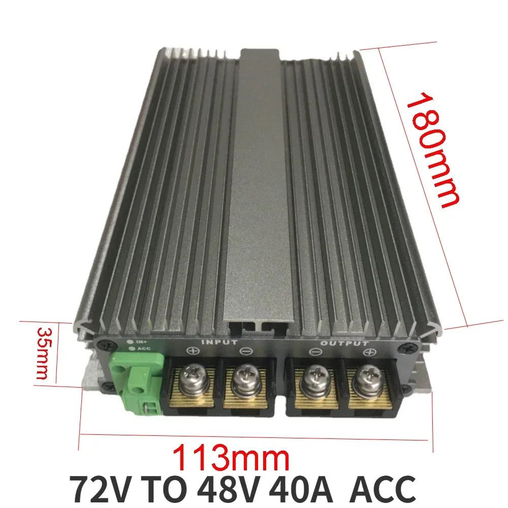 72v to 48v 10A-60A DC DC Step Down Power Converter 56v 60v 64v 70v 72v 88v Buck Converter High Quality Reducer With ACC CE RoHS Oasis Select 72V TO 48V 40A ACC 50V-90V 48V