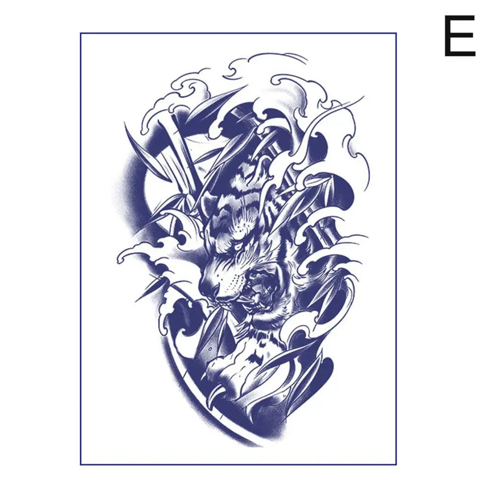 Koi Fish Blossom Temporary Tattoo – Waterproof, Lasts 15 Days Temporary Tattoo Sticker Oasis Select E