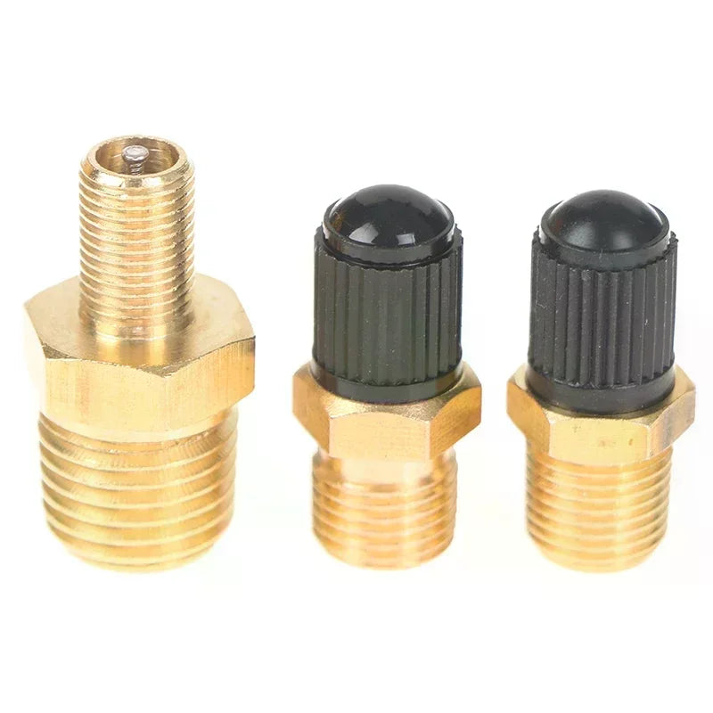 1/4 NPT 1/8 NPT M10*1 Automobile Tire Valve Core Motorcycle Tubeless Tire Screw Valve Tire Pressure Monitoring Tire Copper Valv Oasis Select