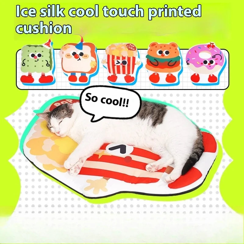 Pet Ice Pad Summer Cat Cooling Cool Ice Silk Pad Summer Dog Kennel Waterproof Cool Mat Sleeping Mat Oasis Select