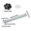 M8x100mm T-Slot Star Knob Screw | T-Track Woodworking Fixture