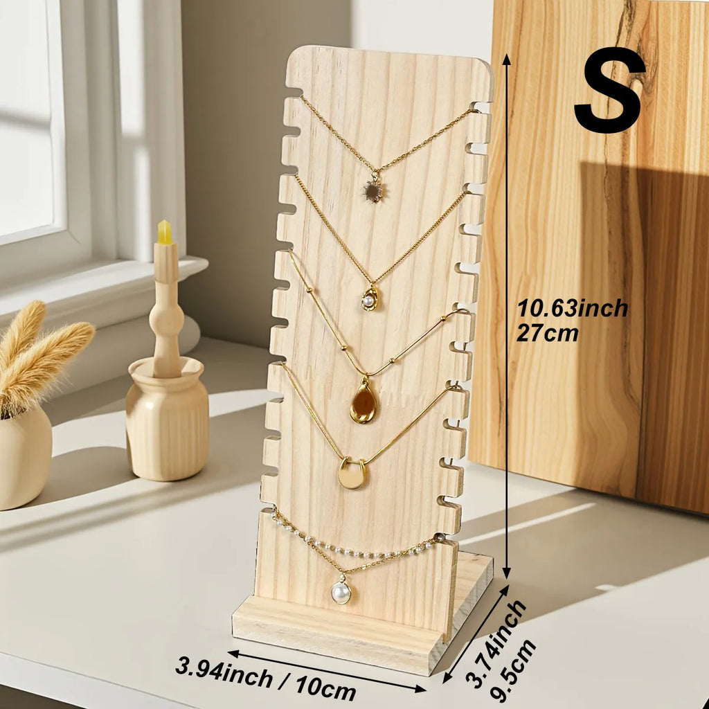 1pc Wooden necklace display rack, independent jewelry storage rack, bracelet and pendant holder, jewelry rack Oasis Select S