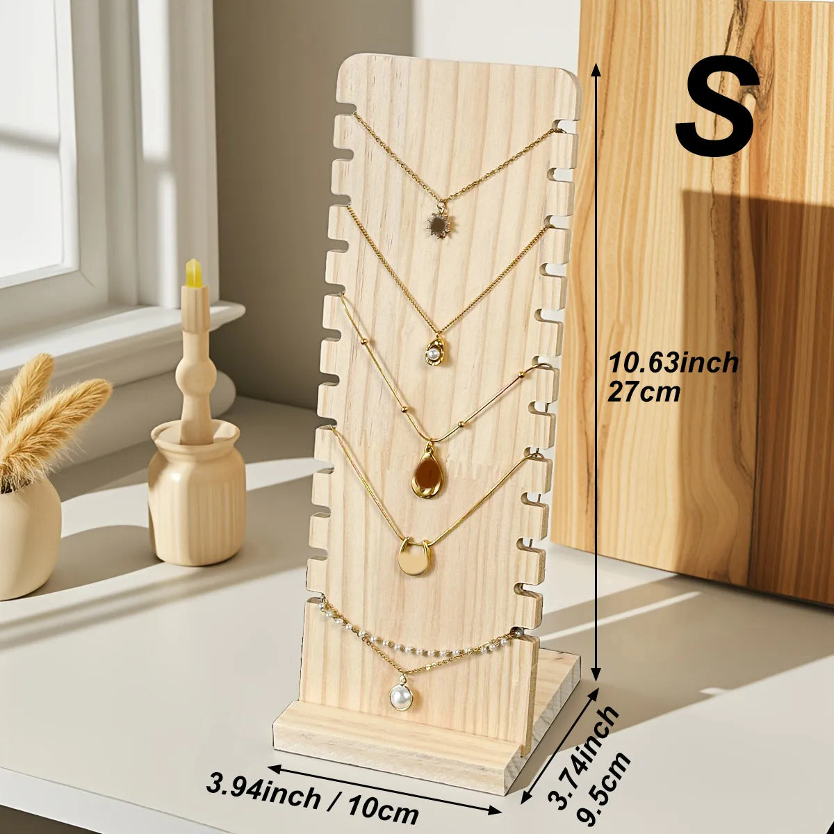 1pc Wooden necklace display rack, independent jewelry storage rack, bracelet and pendant holder, jewelry rack Oasis Select S