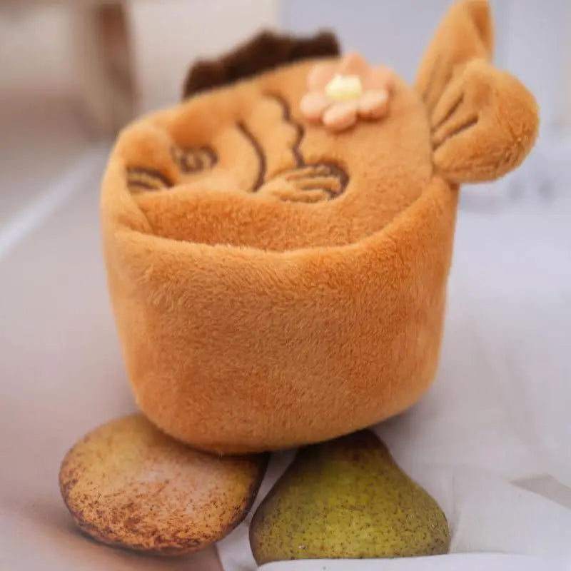 Kawaii Taiyaki Fish Plush Coin Purse | Zippered Mini Wallet