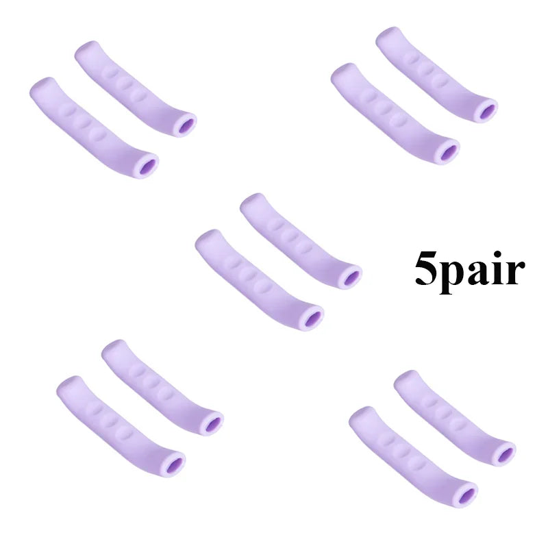 1/2/5pairs Bicycle Brake Handle Cover Silicone MTB Grip Gloves Anti Slip Bicycle Protective Equipment Bicycle Accessories Oasis Select 5pair Purple