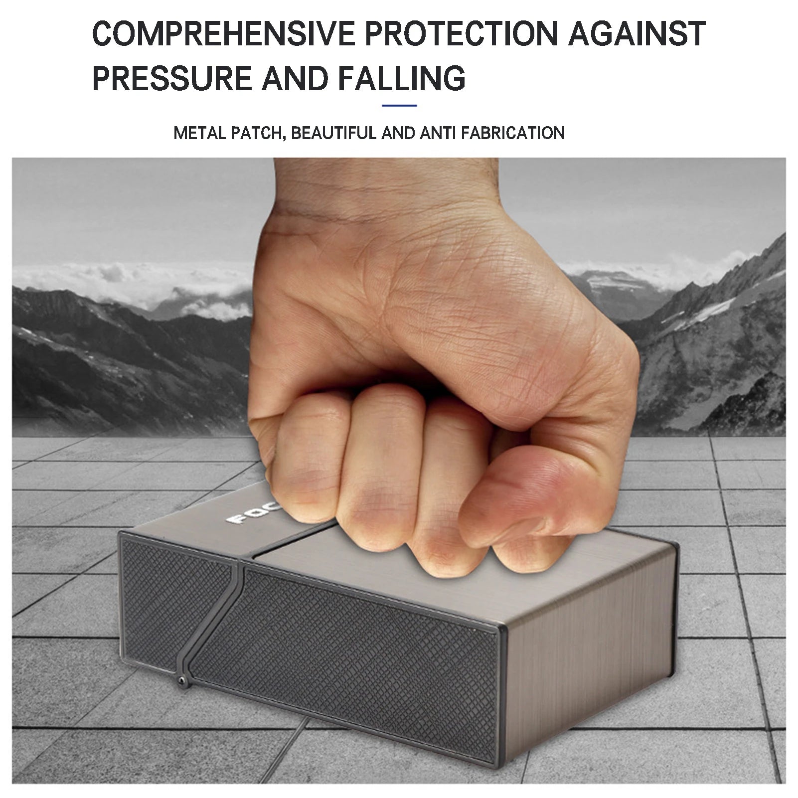 20pcs Portable Cigarette Box Aluminum Alloy Flip Top Holder Anti Pressure Proof for Hard Soft Pack Smoking Accessory Gift Oasis Select