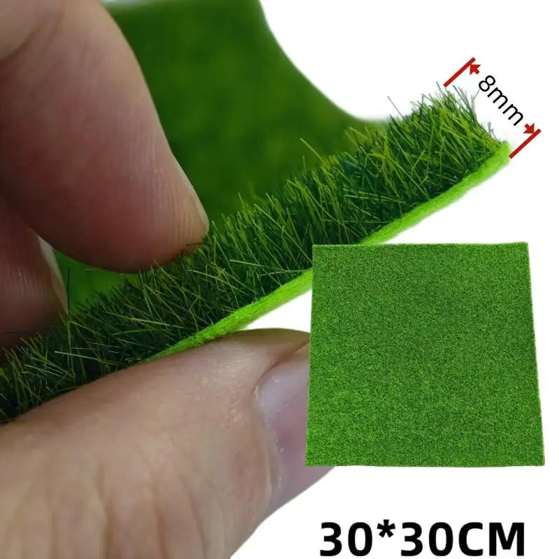 Artificial Grass Mat 15/30cm Square – Fake Lawn Carpet 3/5/8mm