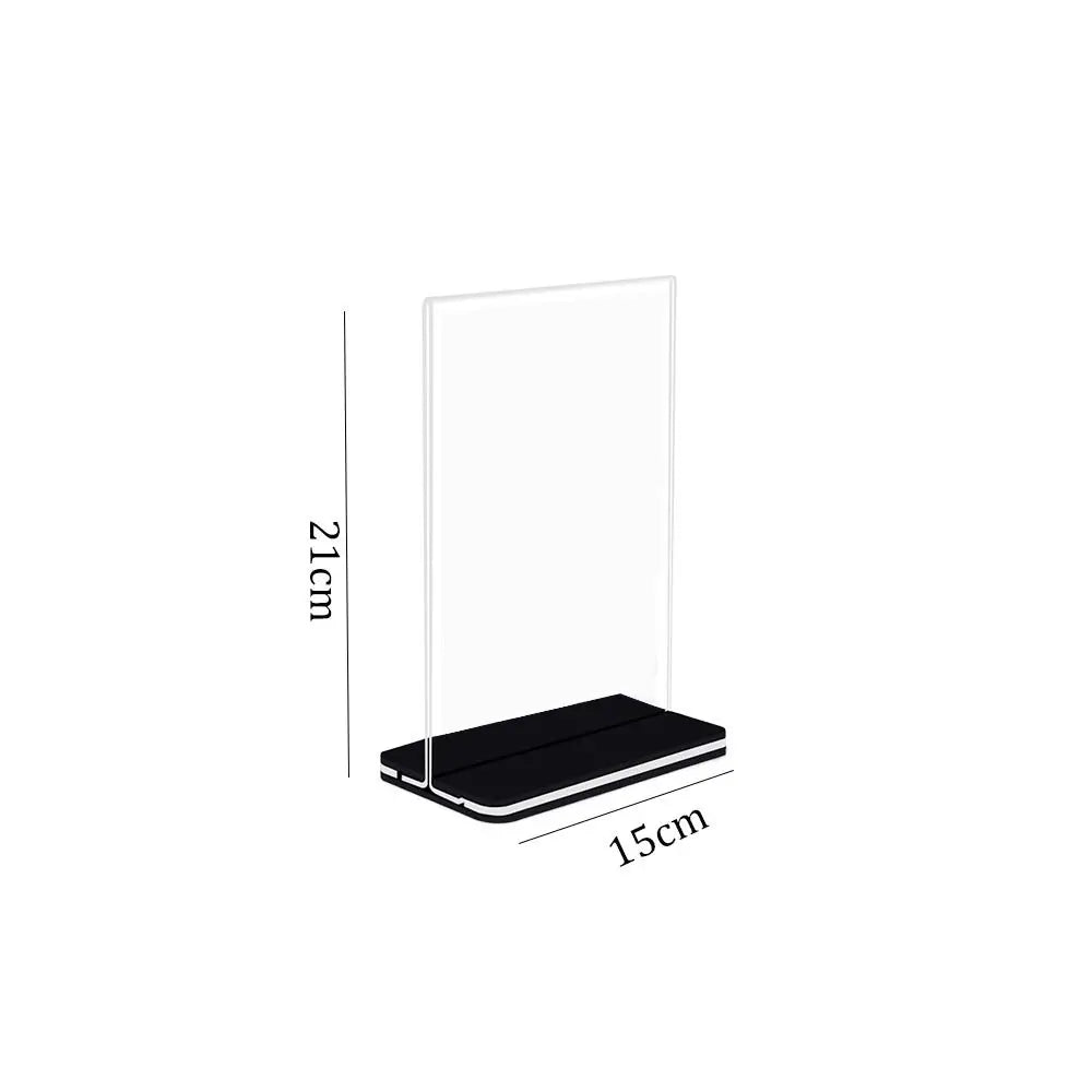 Acrylic Menu Display Stand – A4 A5 A6 Sign & Card Holder