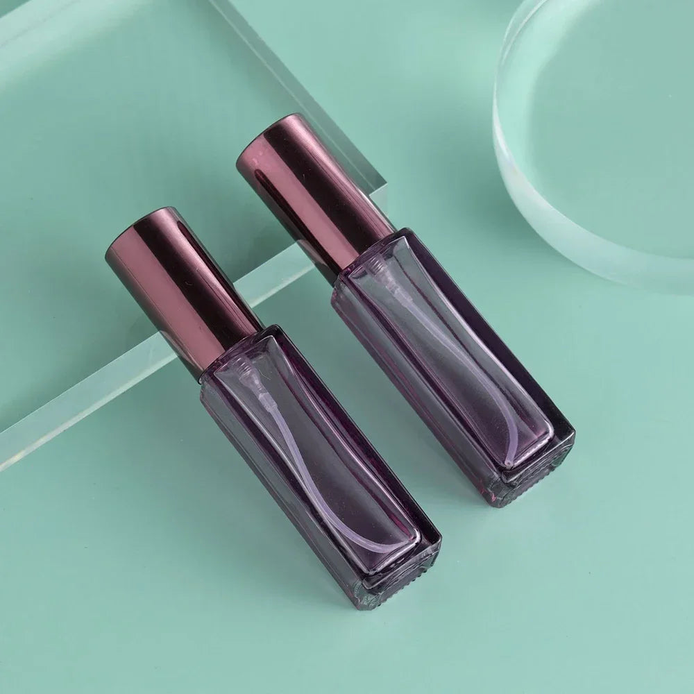10ml Mini Perfume Spray Bottles Glass Refillable Bottle Portable Travel Oils Liquid Cosmetic Container Perfume Atomizer 2024 Oasis Select Purple 1