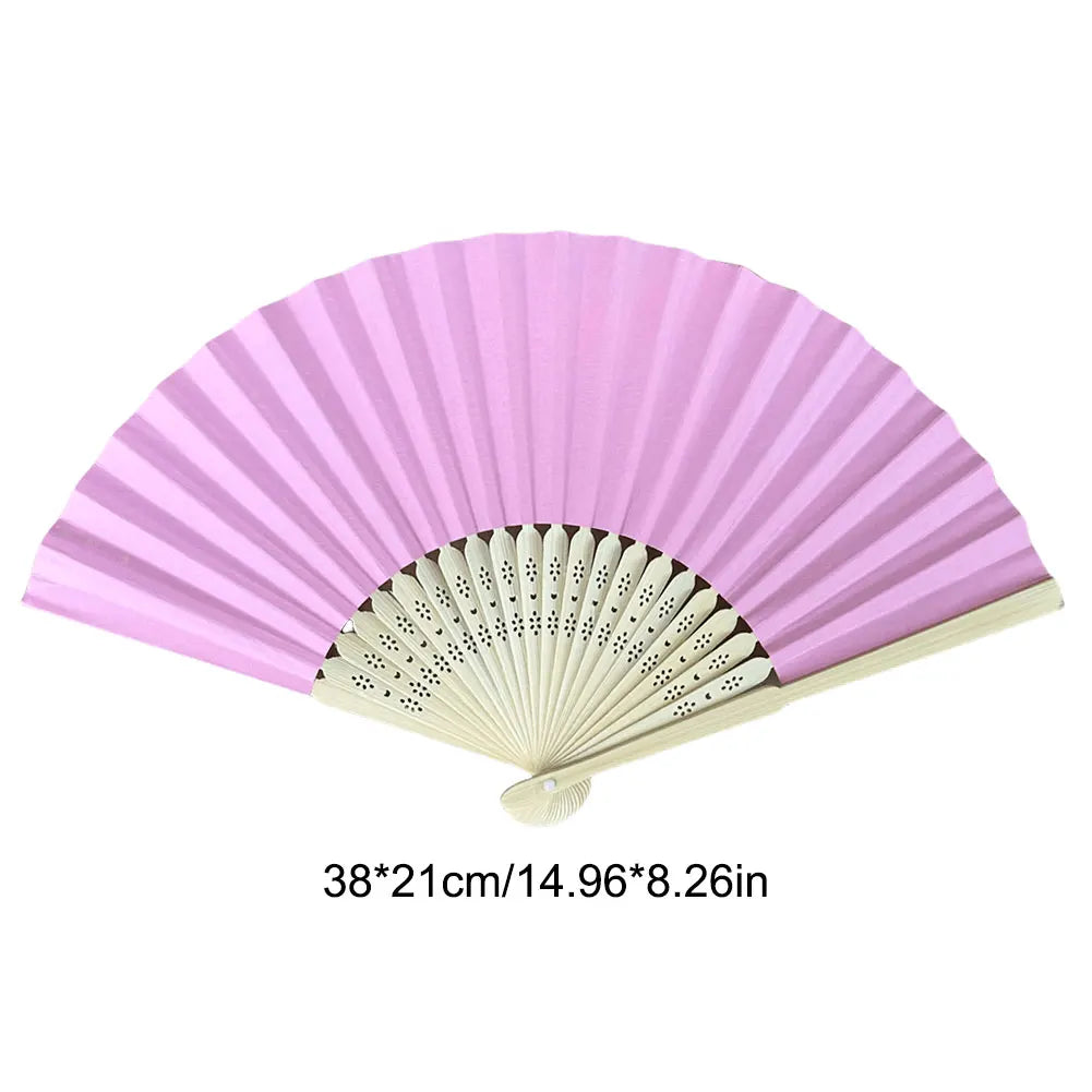 Bamboo Folding Fan – DIY Paper Hand Fan for Weddings & Parties Decorative Folding Fan Oasis Select Australia