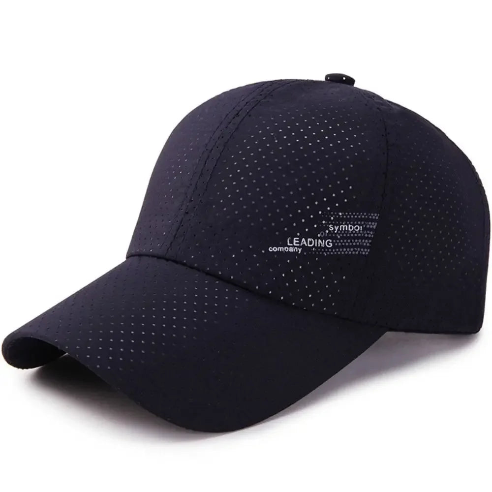 Casual Adjustable Baseball Cap Moisture-Wicking Unisex Quick-Dry Hat Sun Hat Oasis Select navy blue