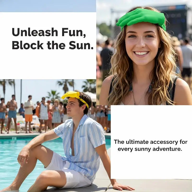 3D Palm Sun Hat Funny Hand Shape Sun Visor Unisex Sun Shield Eye-Catching for Outdoor Park Walking Palm Sun Hat Oasis Select