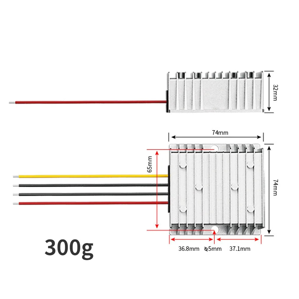 120V 100V 96V 84V 72V 60V 48V 24V to 12V 15A 20A 5A 10A DC Buck Converter Power Regulator Step Down Voltage Car CCTV Oasis Select