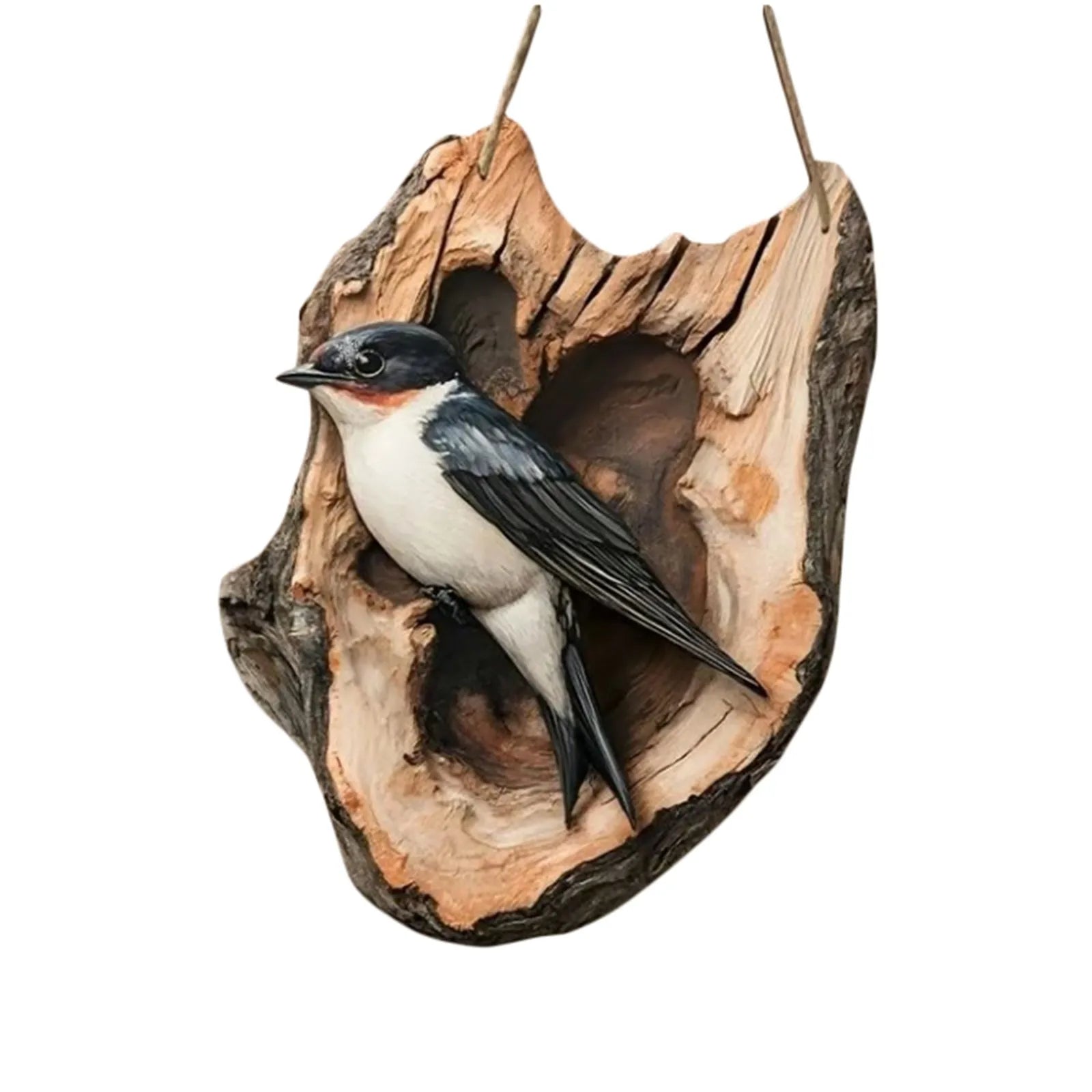 Vintage 8" Wooden Bird Wall Sign – Rustic Farmhouse Decor Wooden Wall Sign Oasis Select B One Size