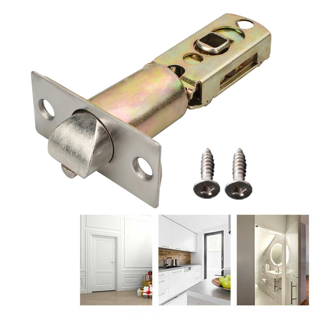 Tubular Latch Internal Bathroom Privacy Door Lock Passage Latch Lockbody Toilet Lock Core Internal Bolt Facility Hardware Oasis Select