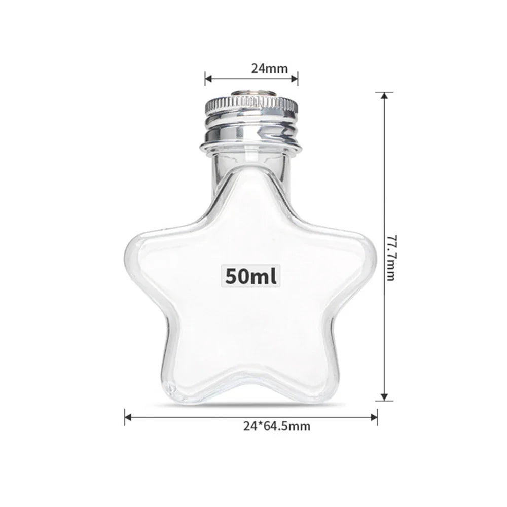 10-Pack Fillable Clear Christmas Ball Ornaments – 50ml DIY Baubles
