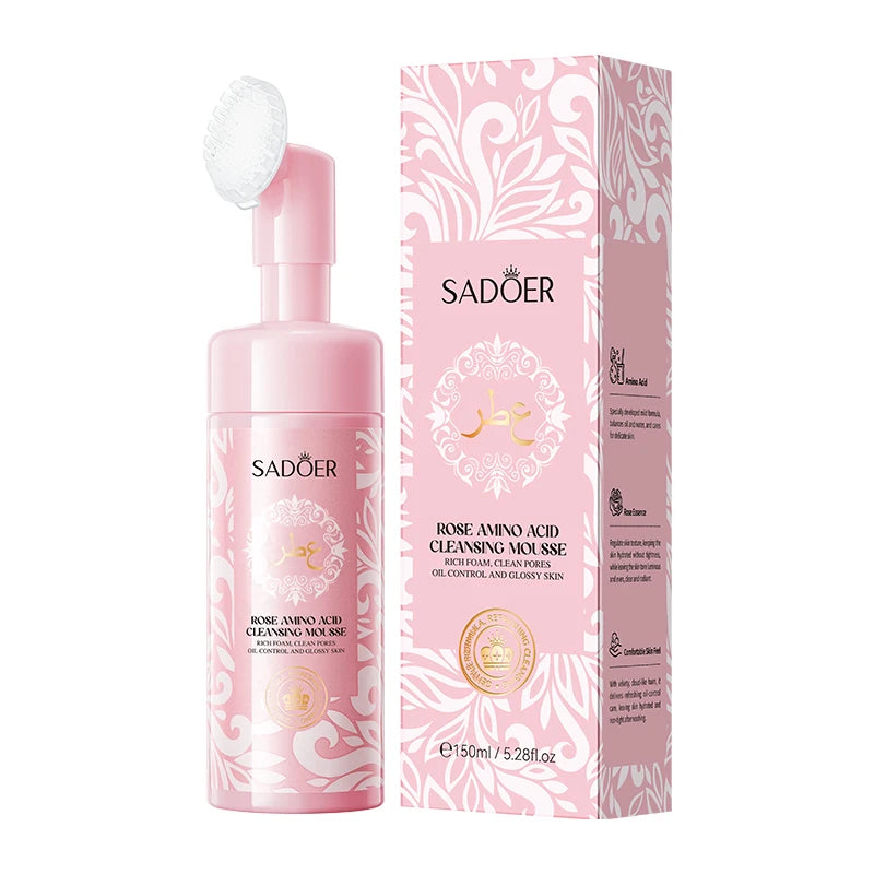 SADOER Rose Amino Acid Cleansing Mousse 150ml – Gentle Cleanser