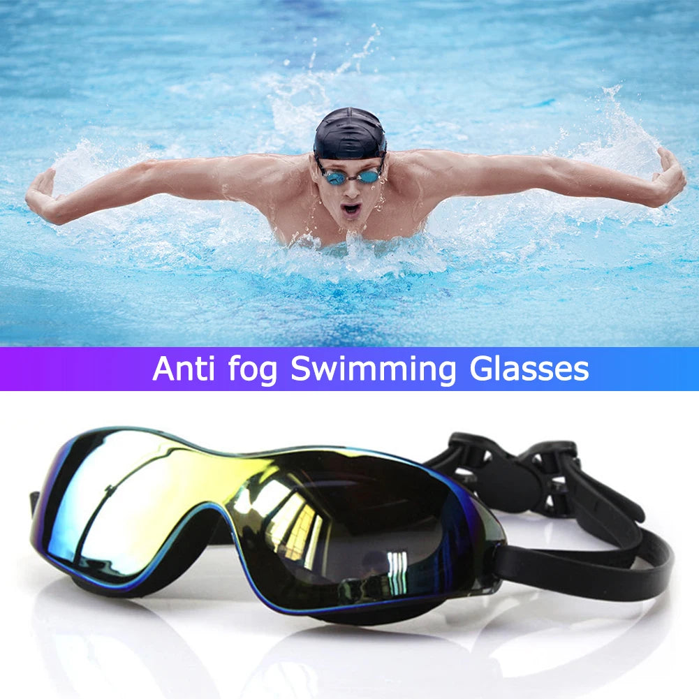 Swimming Goggles Anti-Fog Professional Swim Glasses Adjustable Electroplate Diving Glasses for Women Men Youth Kids Oasis Select