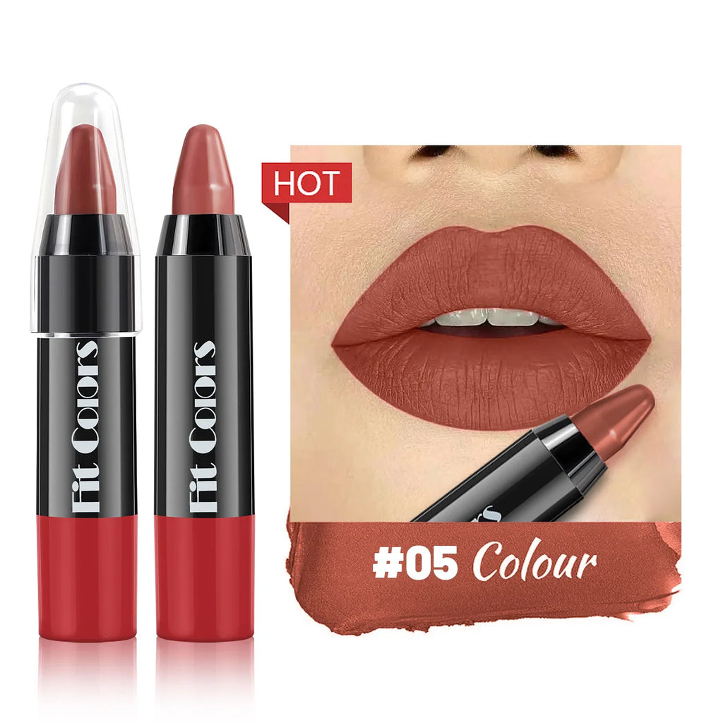 Waterproof Matte Lip Liner Pen Grey Pink Nude Non Stick Cup Long Lasting Contour Tint Crayon Lipstick Sexy Red Makeup Cosmetic Oasis Select 05 Full Size