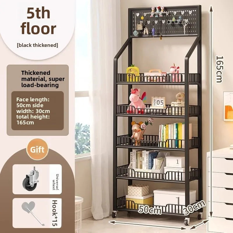 Snack shelves Internet celebrities Snack food and beverage supermarkets Mobile shelves Convenience store Multi-layer Oasis Select Five-layer 50CM B