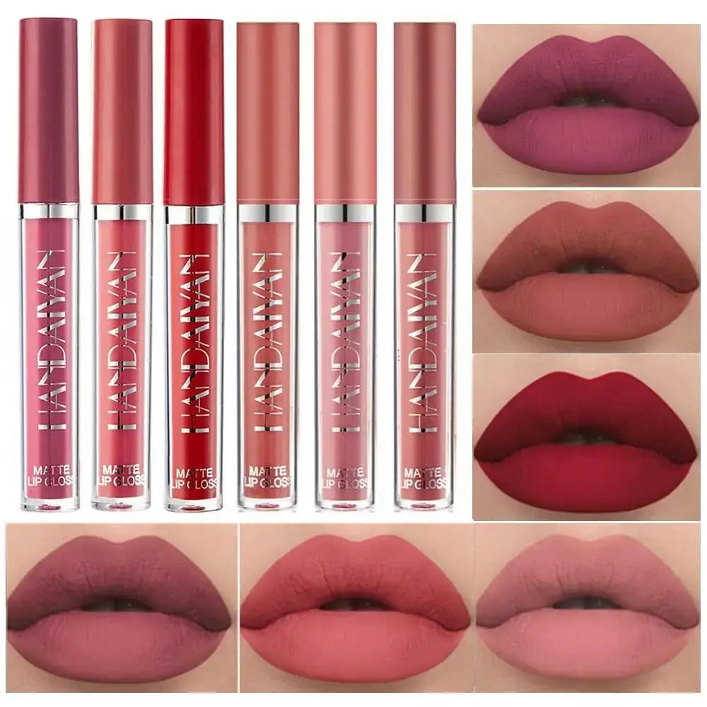 HANDAIYAN Matte Velvet Liquid Lipstick – 12 Shades, Waterproof