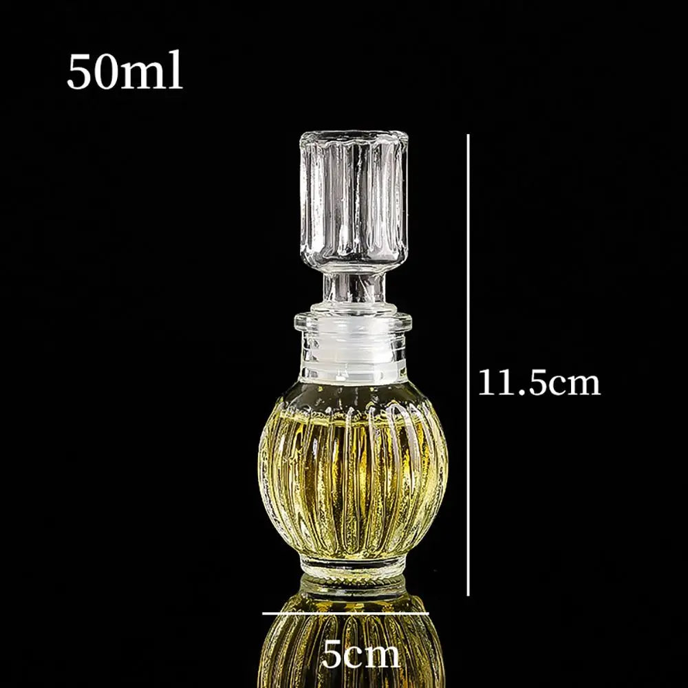 Mini Spirit Alcohol Liquor Bottle 50ml Transparent Glass Whiskey Decanter Handmade Diy Gift Bottles Perfume Glass Container Oasis Select 07 50ml