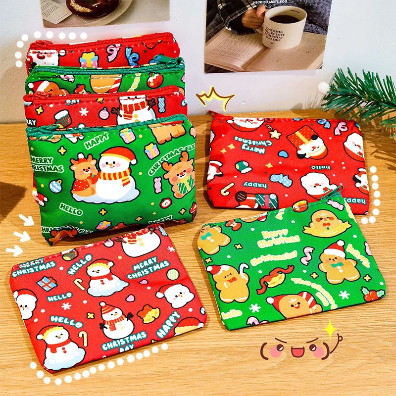 Mini Christmas Coin Purse – Cartoon Storage Bag | Kids Gift Mini Coin Purse Oasis Select