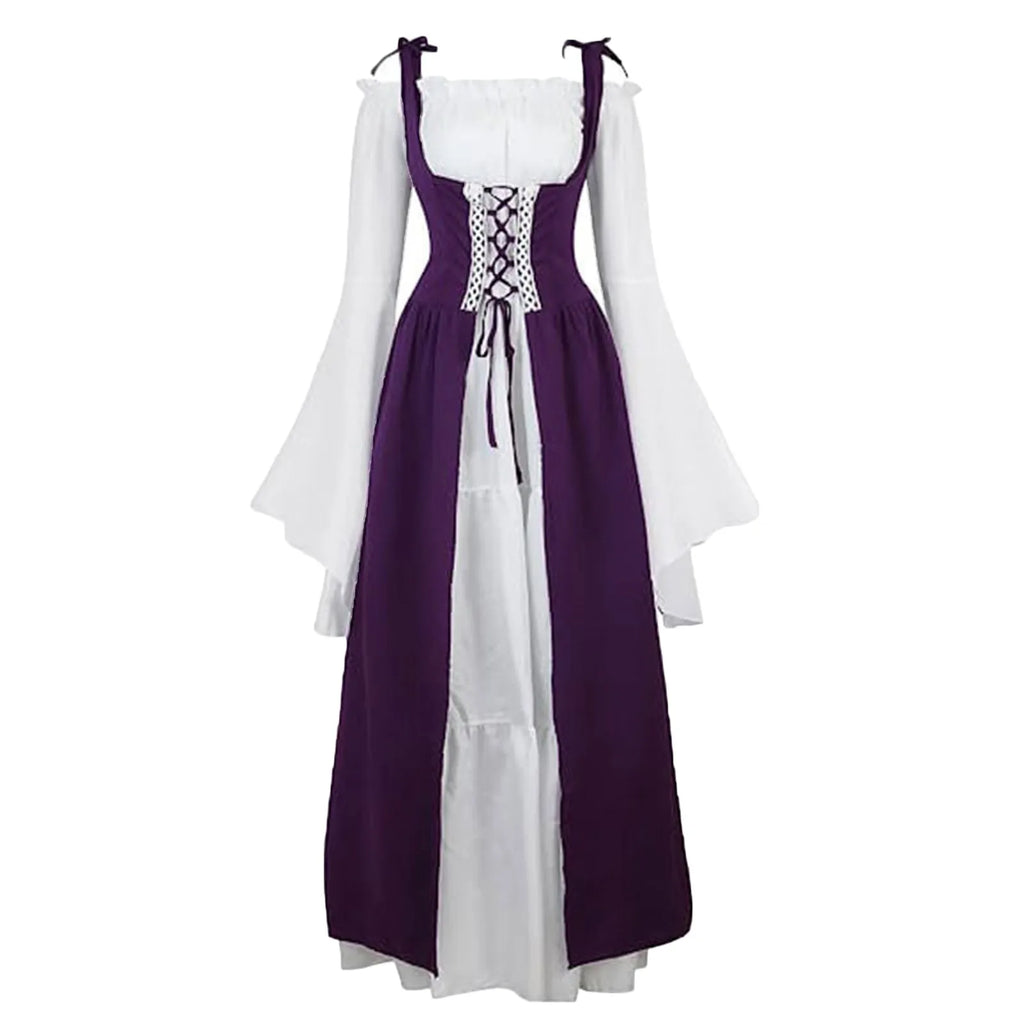 Women's Medieval Corset Lace-Up Dress | Halloween Cosplay Costume Dress Oasis Select