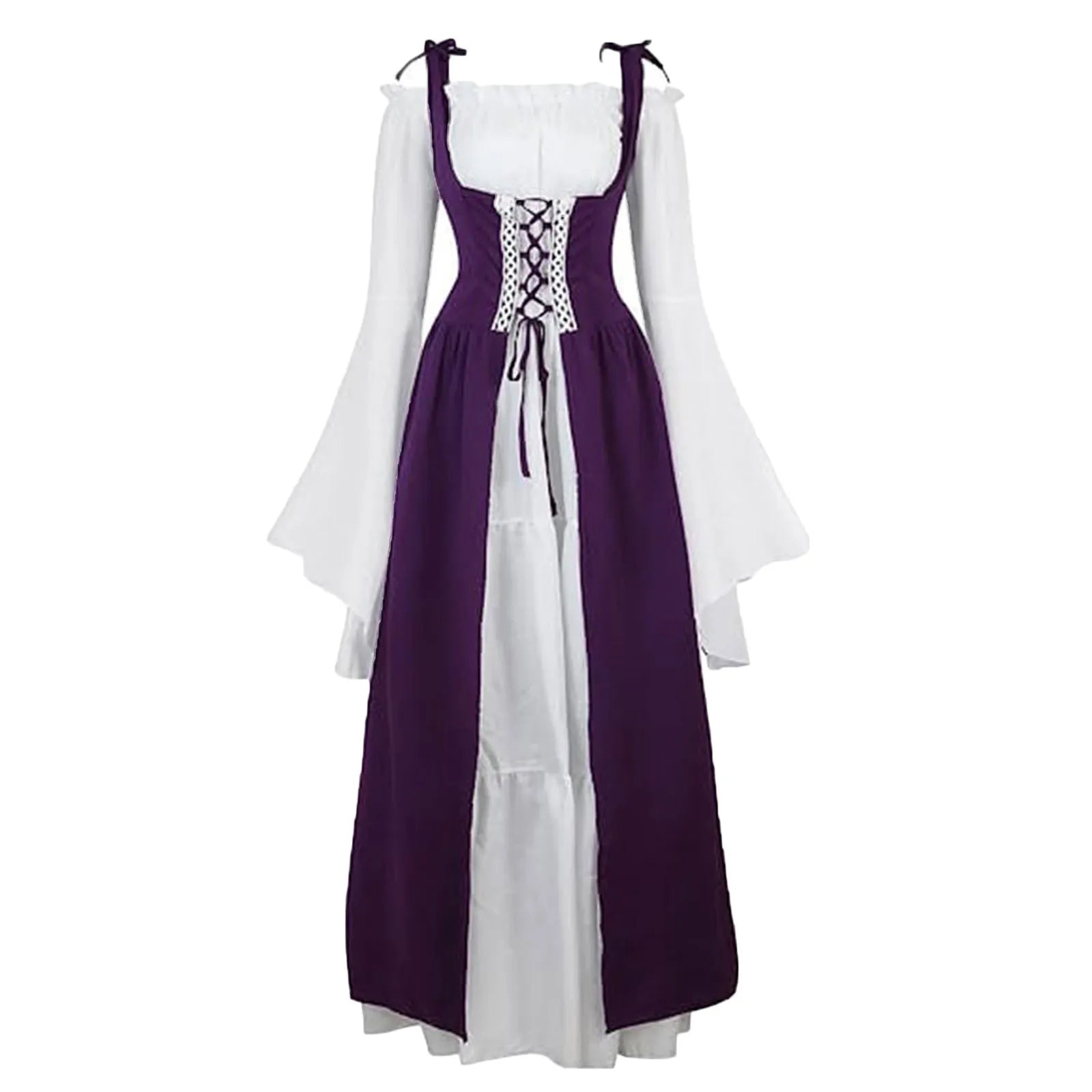 Women's Medieval Corset Lace-Up Dress | Halloween Cosplay Costume Dress Oasis Select