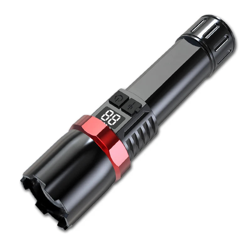 Mini Portable COB Lamp Bead LED Flashlight Use Rechargeable Double Light Source Emergency Flashlight for Hiking Camping Fishing Oasis Select Big light