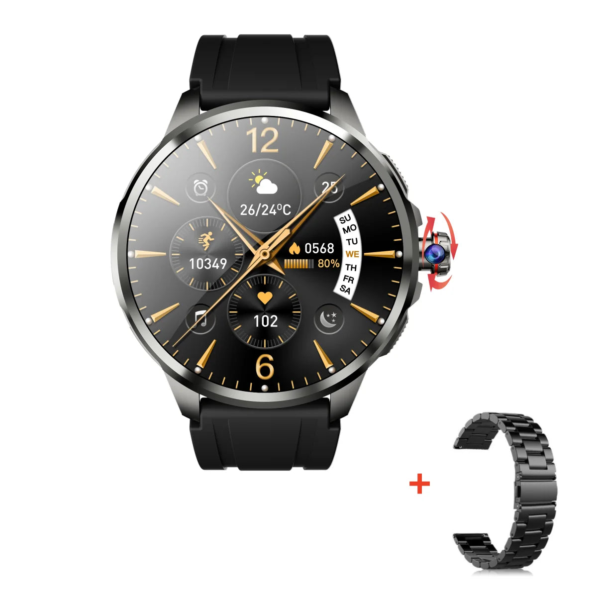 GOLDENSPIKE H99 4G Android Smartwatch | AMOLED 8MP Camera