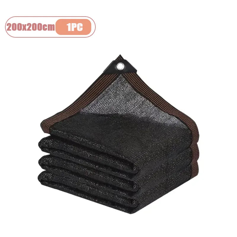 2x2m 2x4m Sun Shade Net Outdoor Yard Balcony Shade Mesh Reinforced Edges Punched Holes Dense Thickened Sun Protection Netting Oasis Select 200x200cm-1PC