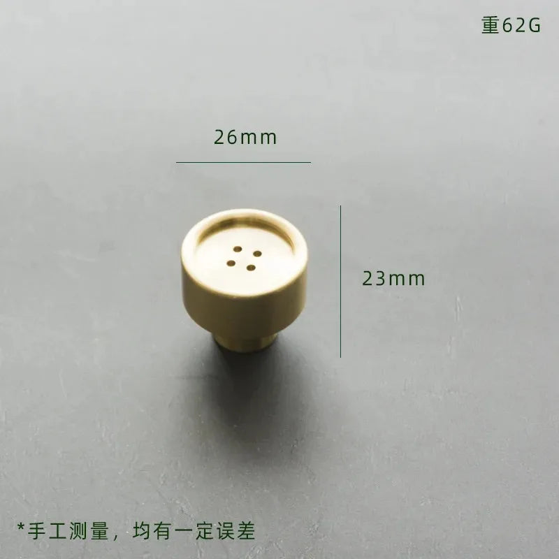 European style/Gold Solid Brass Cabinet Drawer Pulls Creative Button Handles Drawer Knobs Furniture Handles Hardware Oasis Select