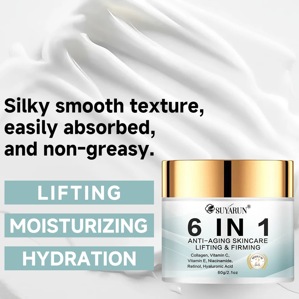 SUYARUN 6-in-1 Anti-Aging Collagen Face Cream | All Skin Types Anti-Aging Face Cream Oasis Select