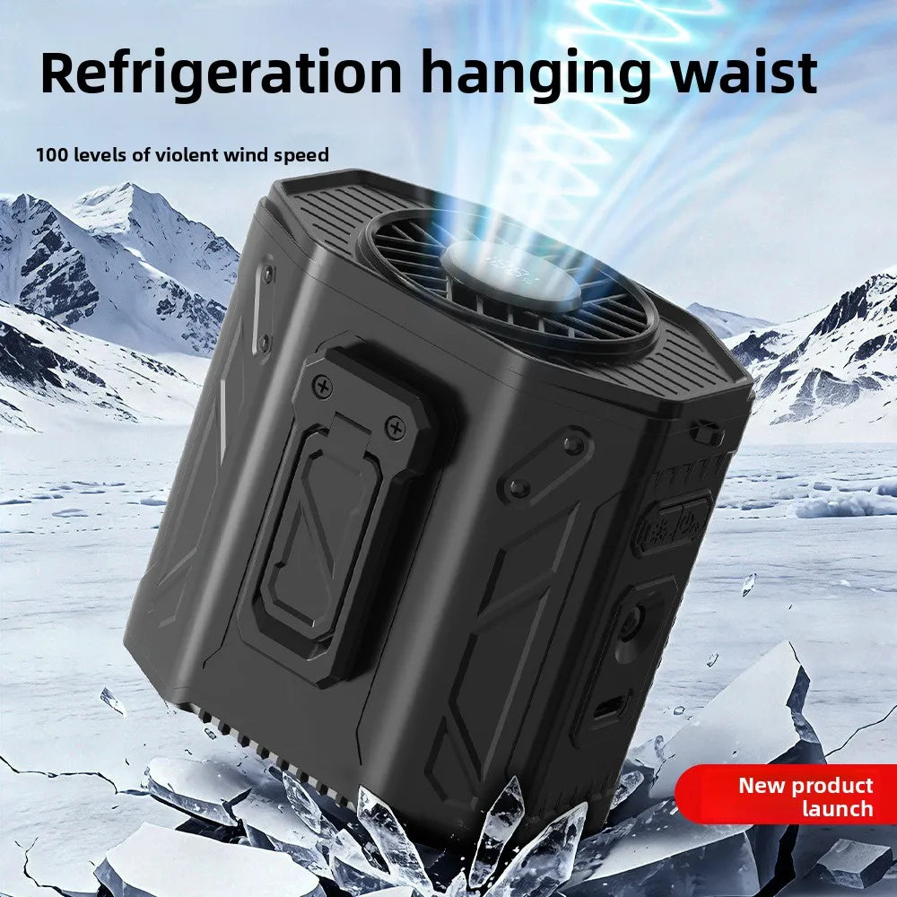 Portable Neck & Waist Fan – Rechargeable Wearable Cooling Fan